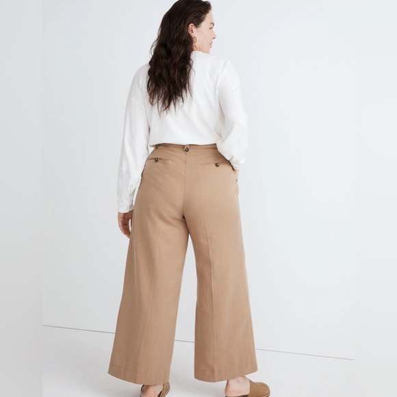 Madewell The Harlow Wide-Leg Pant in Seed Khaki Size 14 - Picture 3 of 16